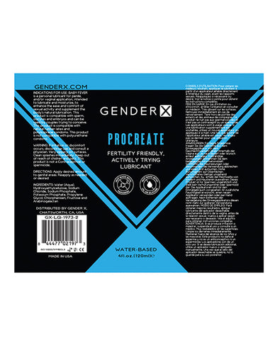 Gender X Procreate - TTC Lubricant