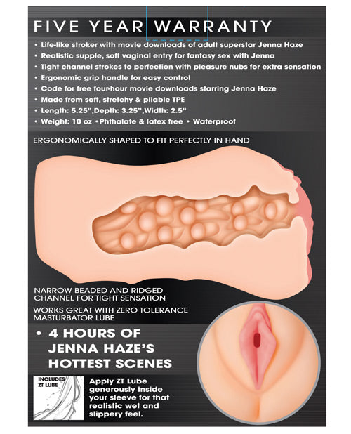 Zero Tolerance Jenna Haze Movie Download W/realistic Vagina Stroker