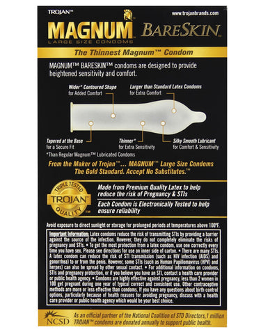 Trojan Magnum Bareskin Condoms