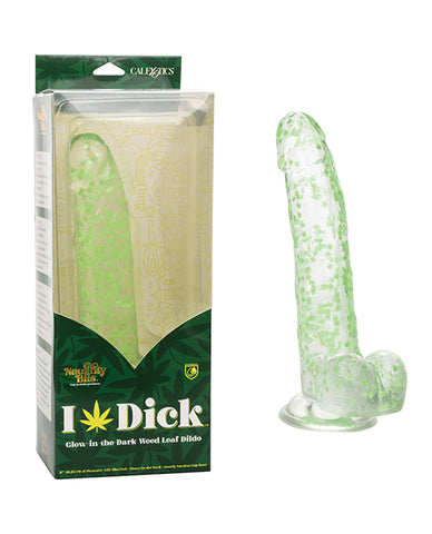 Naughty Bits I Leaf Dick Glow In The Dark 420 Leaf Dildo