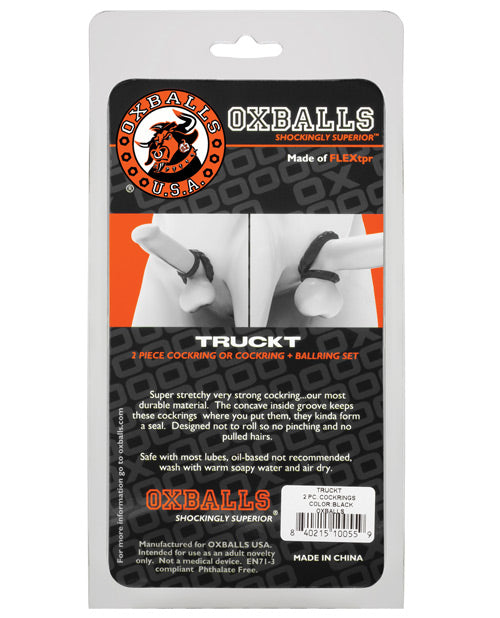 Oxballs Truckt Cock & Ball Ring - Pack Of 2