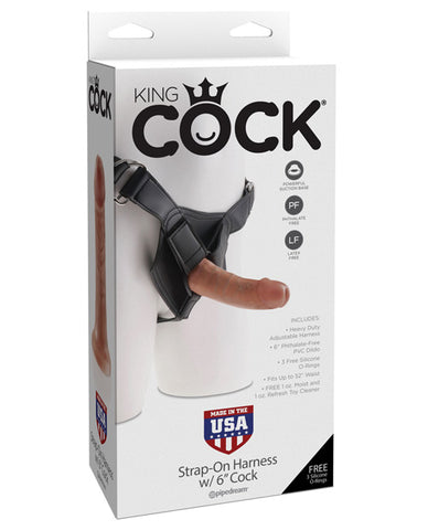 King Cock Strap-on Harness W/7" Cock