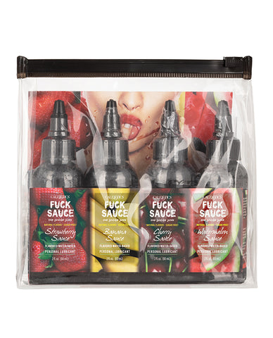 Fuck Sauce Flavored Water Based Personal Lubricant Variety 4 Pack