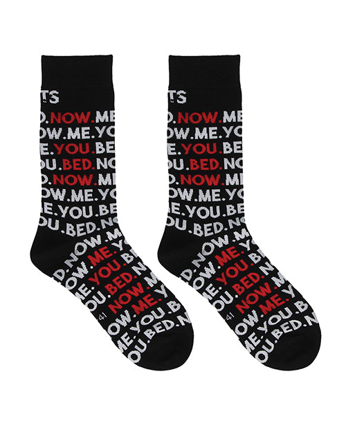 Shots Sexy Socks You, Me, Bed, Now  - Male
