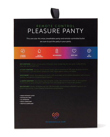 Sensuelle Pleasure Panty Bullet W/remote Control