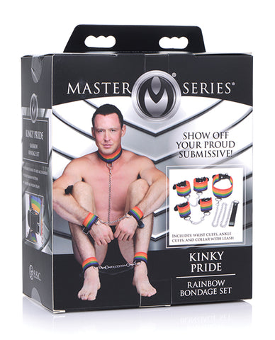 Master Series Kinky Pride Rainbow Bondage Set