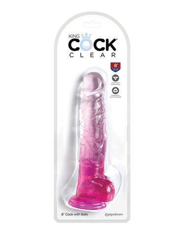 King Cock Clear Cock W/balls