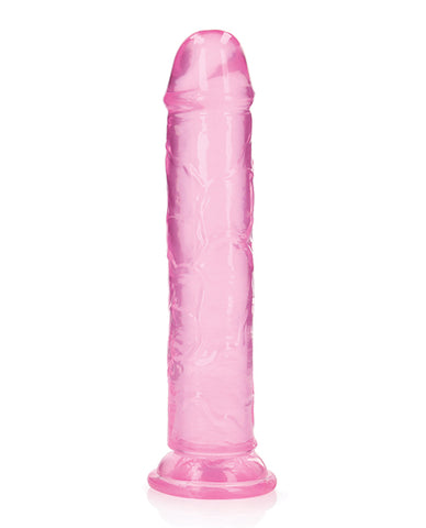 Shots Realrock Crystal Clear Straight Dildo W/suction Cup