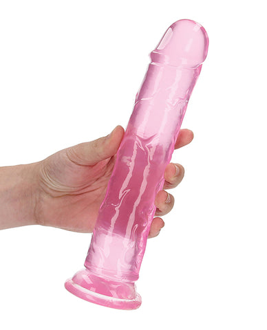 Shots Realrock Crystal Clear Straight Dildo W/suction Cup