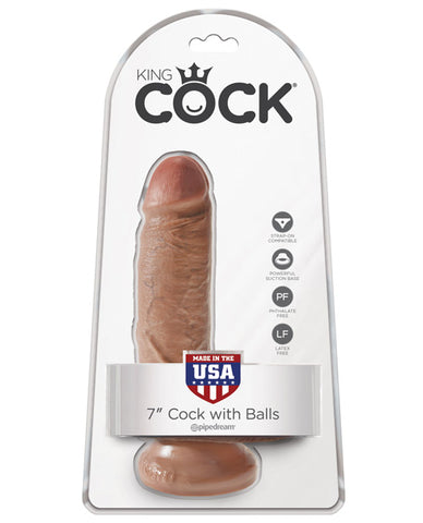 King Cock 7" Cock W/balls