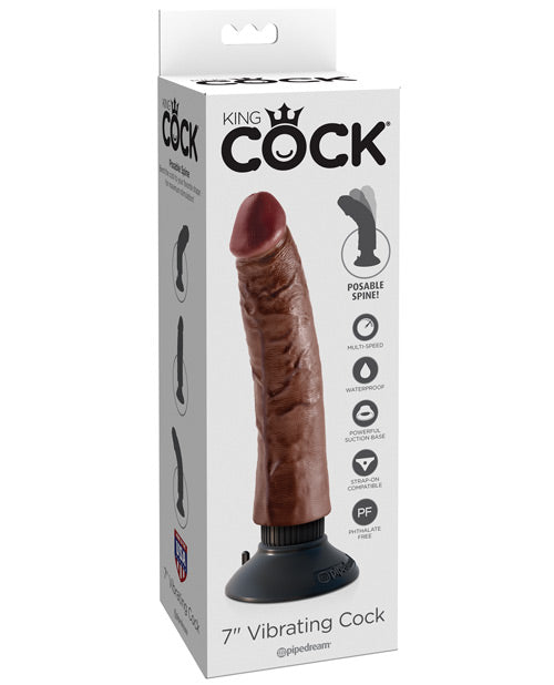 King Cock 7" Vibrating Cock