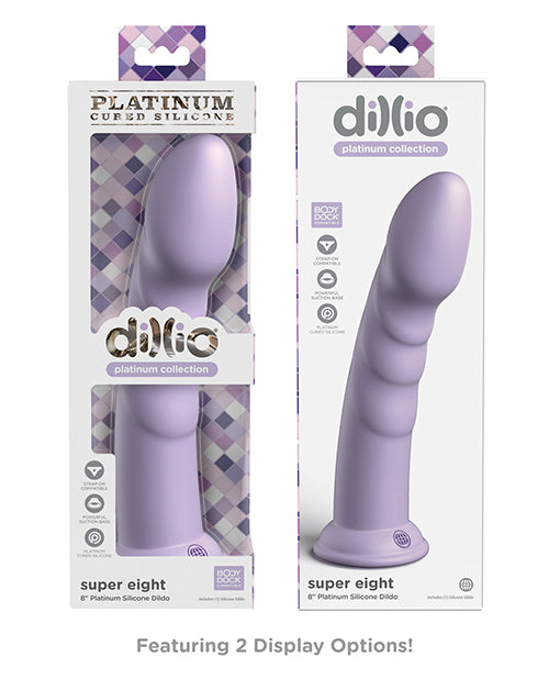 Dillio Platinum 8" Super Eight Silicone Dildo