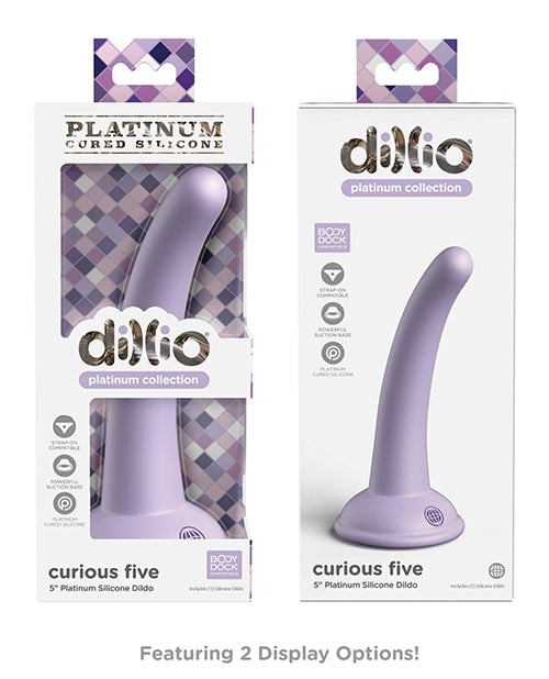 Dillio Platinum 5" Curious Five Silicone Dildo