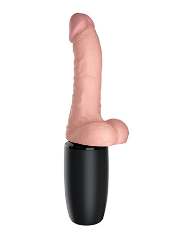 King Cock Plus Thrusting, Warming & Vibrating  7.5" Triple Threat Dong