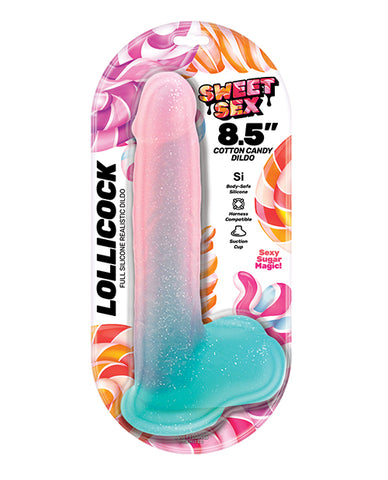 Sweet Sex 8.5" Lollicock Cotton Candy Dildo