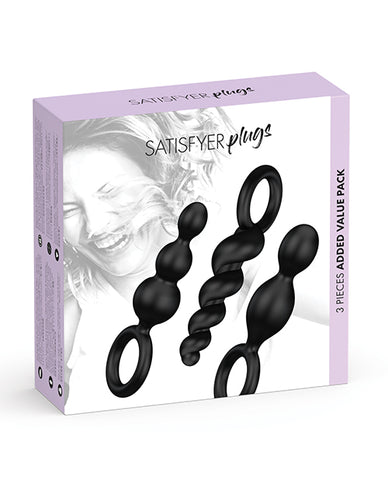 Satisfyer Plug Set Of 3 - Black