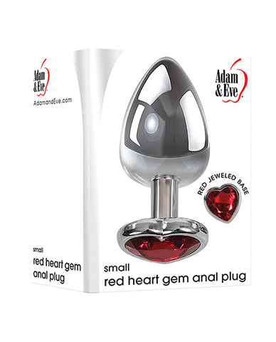 Adam & Eve Red Heart Gem Anal Plug