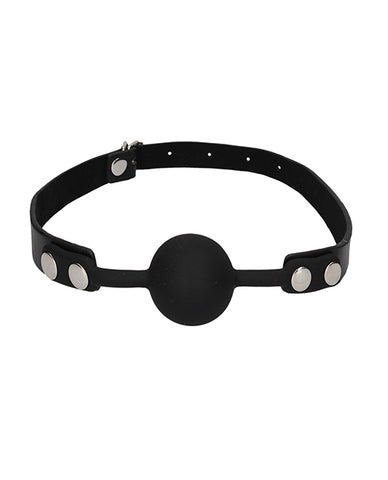Shots Ouch Black & White Silicone Ball Gag