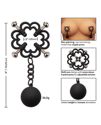 Nipple Grips Power Grip 4 Point Weighted Nipple Press
