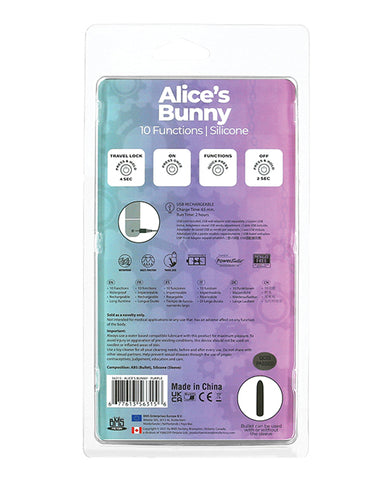 Alice's Bunny Rechargeable Bullet W/rabbit Sleeve