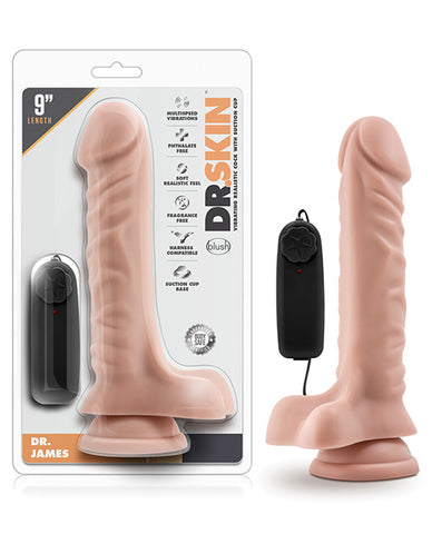 Dr. Skin Vibrating Cock W/ Suction Cup