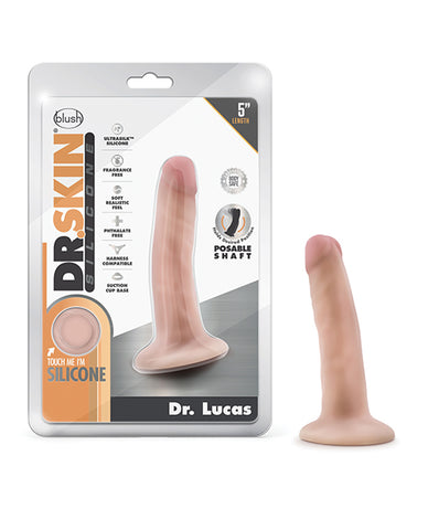 Blush Dr. Skin Silicone Dr. Lucas 5.5" Dildo