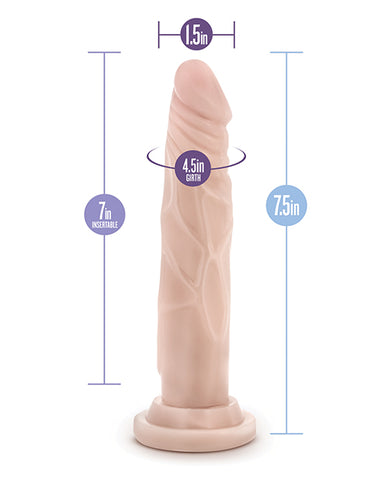 Blush Dr. Skin Silicone Dr. Carter 7.5" Dildo