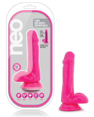 Blush Neo Dual Density Cock with Balls