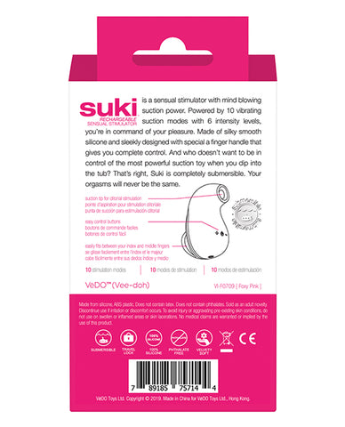 Vedo Suki Rechargeable Vibrating Sucker