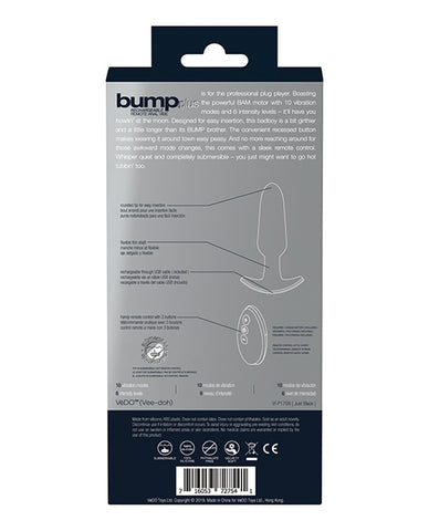 Vedo Bump Plus Rechargeable Remote Control Anal Vibe