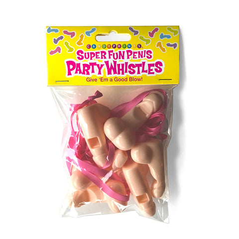 Super Fun Penis Party Whistles 6ct
