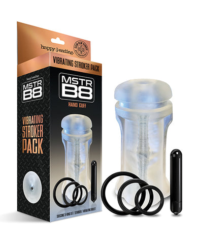 Mstr B8 Hand Cuff Vibrating Stroker Pack - Kit Of 5