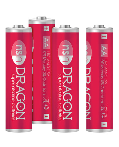 Dragon Alkaline Batteries - AA Pack Of 4