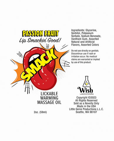 Smack Warming Massage Oil