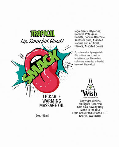 Smack Warming Massage Oil