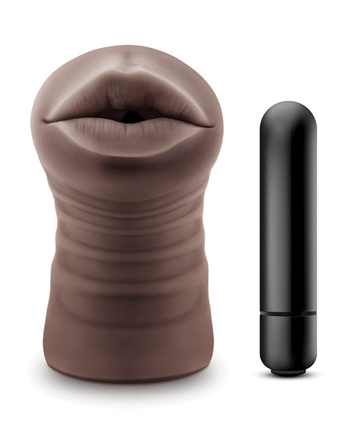 Blush EnLust Mouth Stroker w/Vibrating Bullet - Krystal