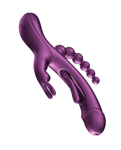 Trilux Kinky Finger Rabbit Vibrator With Anal Beads