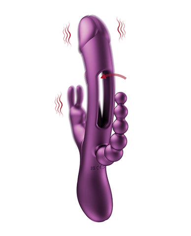 Trilux Kinky Finger Rabbit Vibrator With Anal Beads