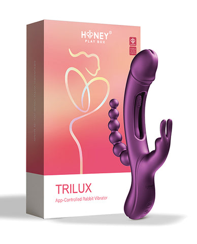 Trilux Kinky Finger Rabbit Vibrator With Anal Beads