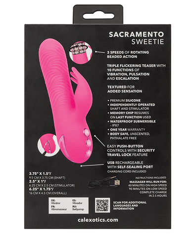 California Dreaming Sacramento Sweetie Vibrator & Rotating Stimulator
