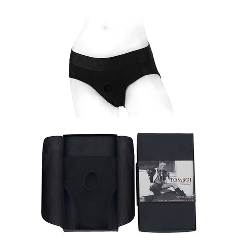 SpareParts Tomboi Harness - Black/Black Rayon