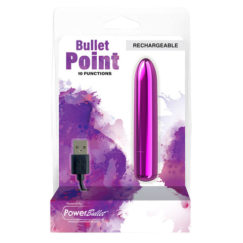 Bullet Point Rechargeable Bullet - 10 Functions