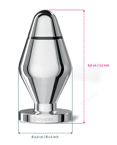 Mystim Little John Buttplug Small Aluminum