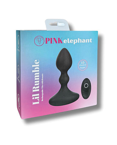 Pink Elephant Lil Rumble Rechargeable Vibe w/Remote