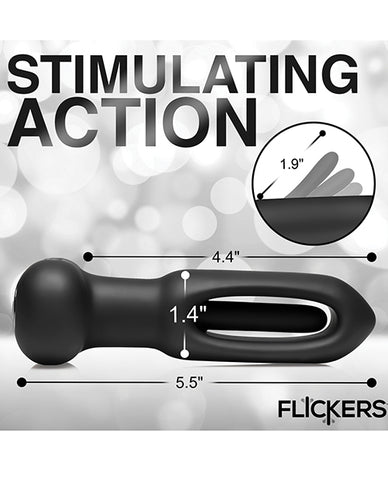 Inmi Bum Flick Flicking & Vibrating Silicone Butt Plug w/Remote