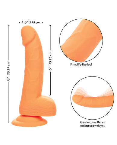 Silicone Studs Neon 6" Dildo