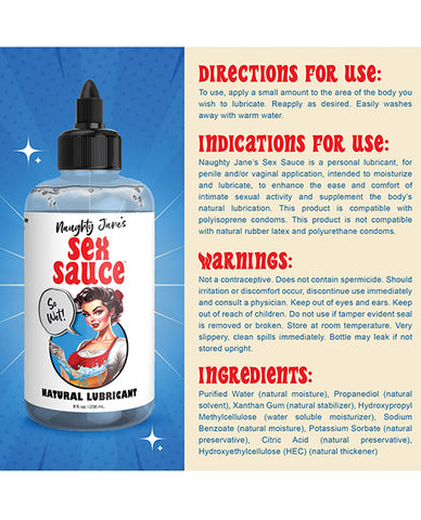 Naughty Jane's Sex Sauce Natural Lubricant