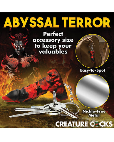 Creature Cocks Fire Demon Keychain