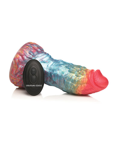 Creature Cocks Rainbow Phoenix Vibrating Dildo w/Remote Control