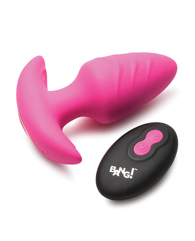 Bang! Rotating & Vibrating Tapered Butt Plug w/Remote